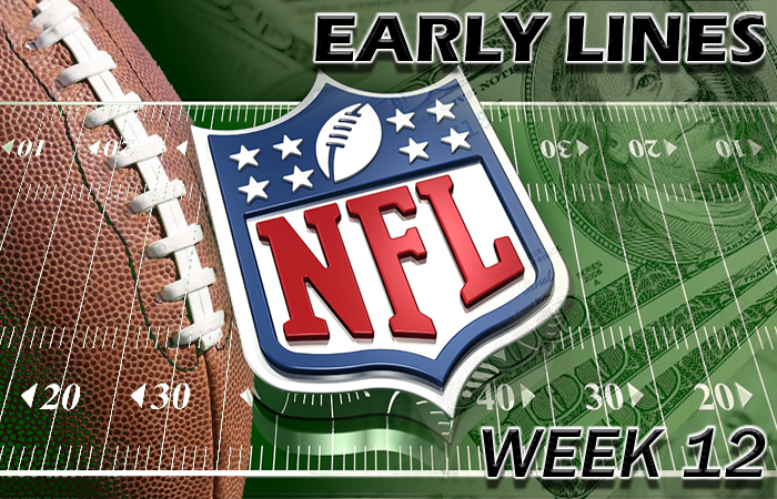 NFL Early Lines - Week 12 Predictions