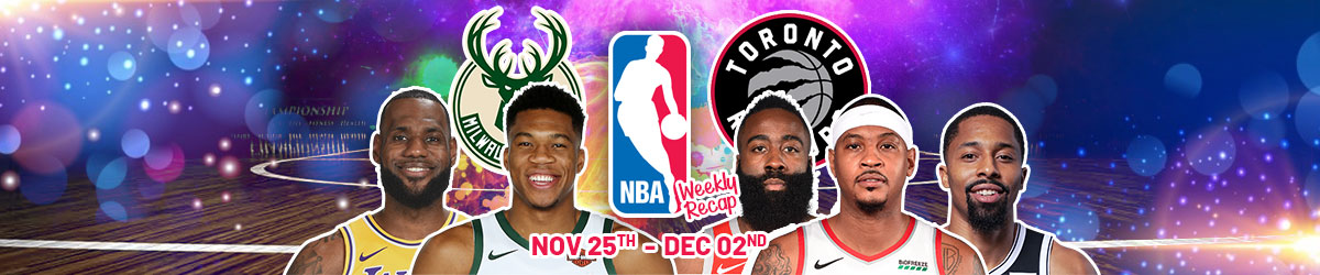NBA Weekly Recap 11-25-19 to 12-02-19
