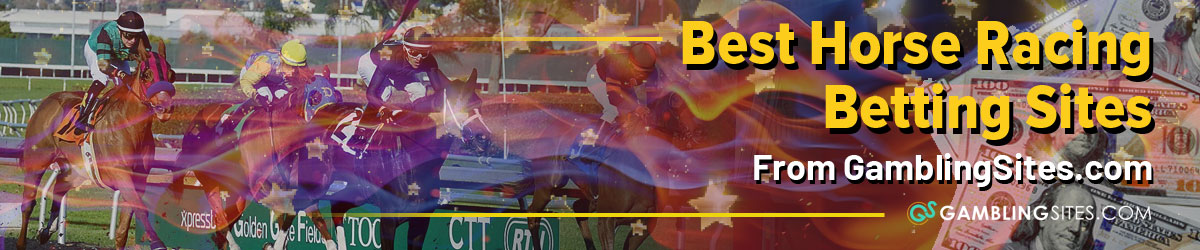 Horses Racing at Golden Gate Feilds Race Track with Text Horse Racing Betting Sites