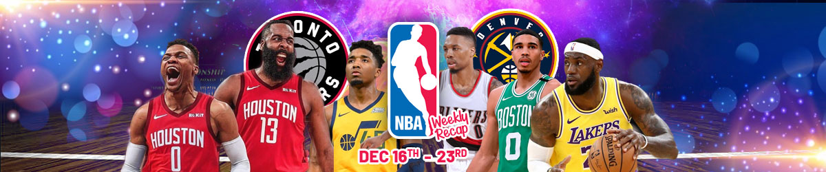 Russel Westbrook, James Harden, Donovan Mitchell, Damian Lillard, Jayson Tatum and Lebron James