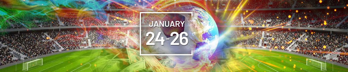 Soccer Ball Crashing Down Into a Stadium Best Soccer Bets Around the World January 24th 26th