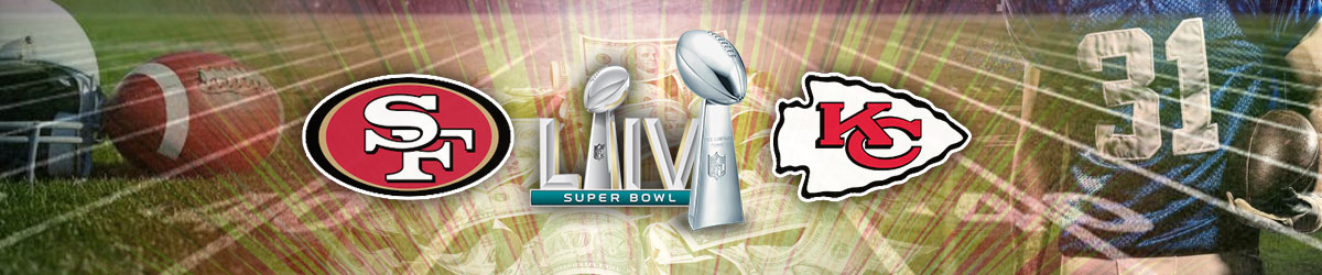 49ers and Chiefs Logos Super Bowl 54