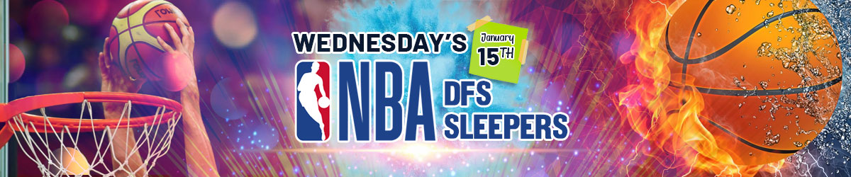 NBA Logo With Text NBA DFS Sleepers Wednesday January 15th 2020