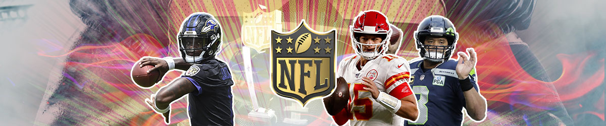 Lamar Jackson, Patrick Mahomes and Russell Wilson 2020 NFL MVP