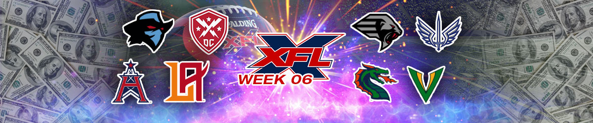 XFL Week 6 Betting Lines
