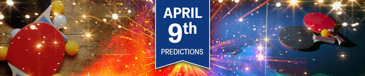 Table Tennis Betting Tips April 9 - Odds, Predictions, Picks for Today's Games