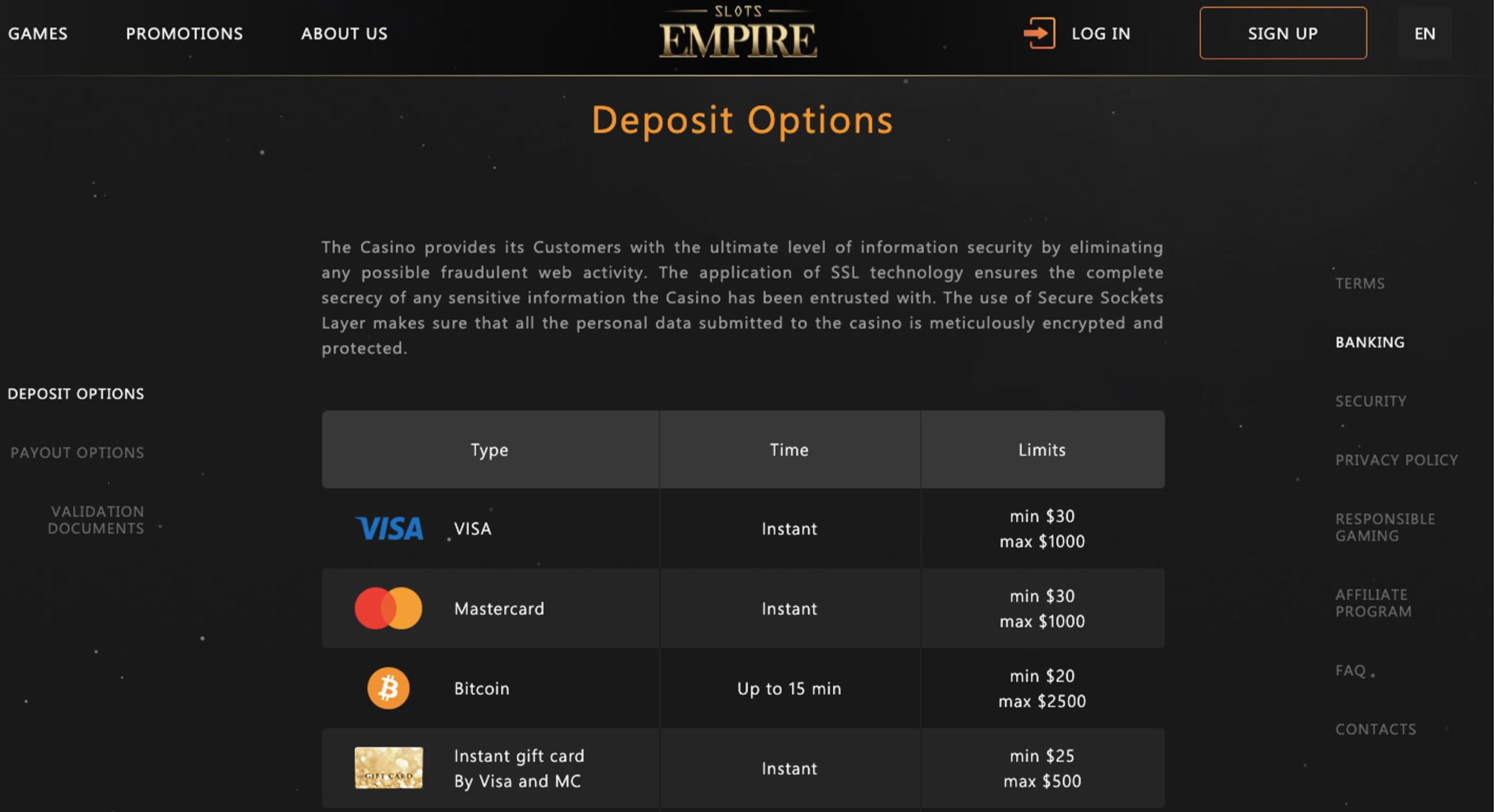 Slots Empire Casino Review 2023 Is This Online Casino Safe?