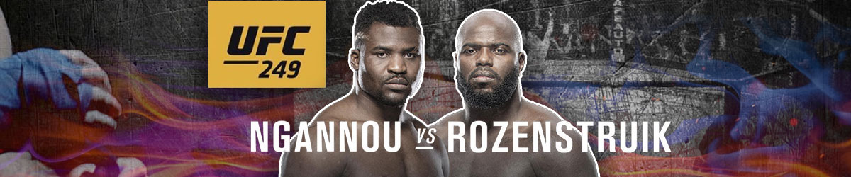 Francis Ngannou vs. Jairzinho Rozenstruik at UFC 249 Betting Odds with Analysis and Pick