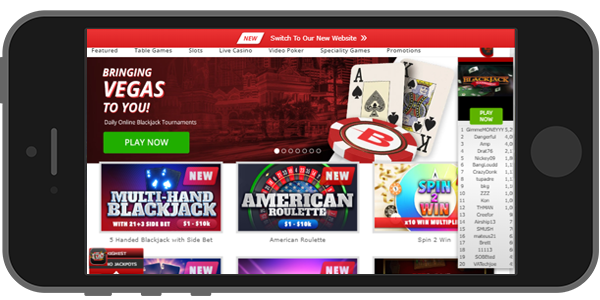 BetOnline mobile casino app