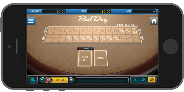Red Dog on the SuperSlots.ag mobile app