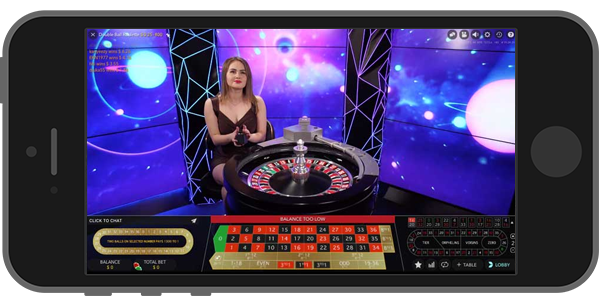 Mobile live dealer games on the Jackpot City Casino app