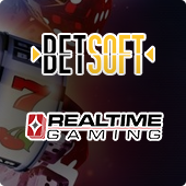 BetSoft and RealTime Gaming logos