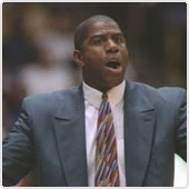 Magic Johnson, as the coach of the Lakers.