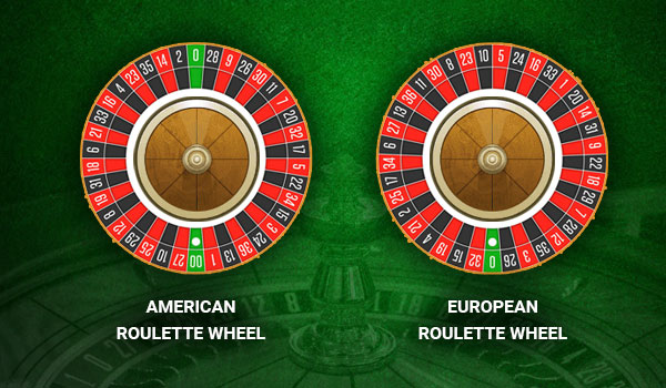 European and American Roulette wheels