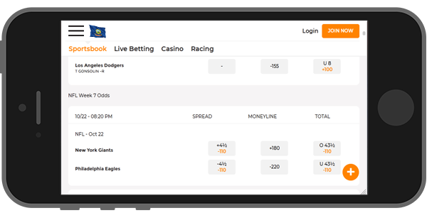 Betting on a mobile device in Idaho