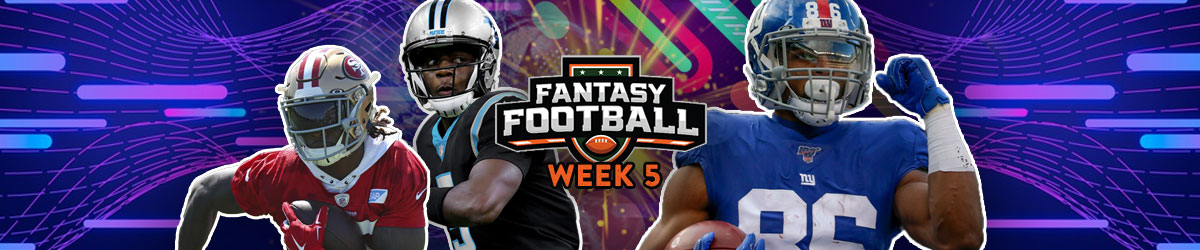 NFL DFS Lineups for Week 5, 2020