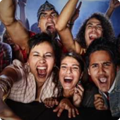 people cheering