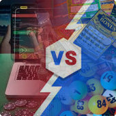 Online gambling versus playing the lottery