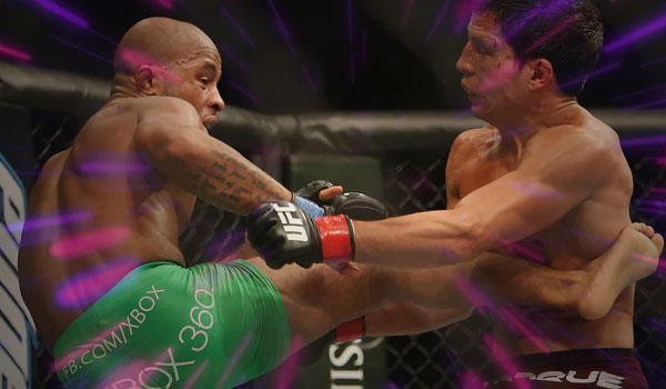 Demetrious Johnson and Joseph Benavidez
