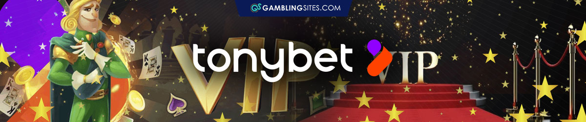 VIP Program on Tonybet Casino, Tonybet Mastcot, VIP logo