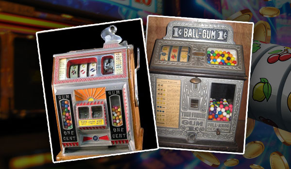 Early slot machines dispensed gum instead of money to get around anti-gambling laws.
