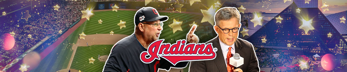 Images of Cleveland with the Cleveland Indians logo