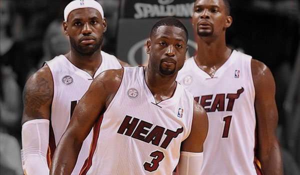 LeBron James, Dwyane Wade and Chris Bosh