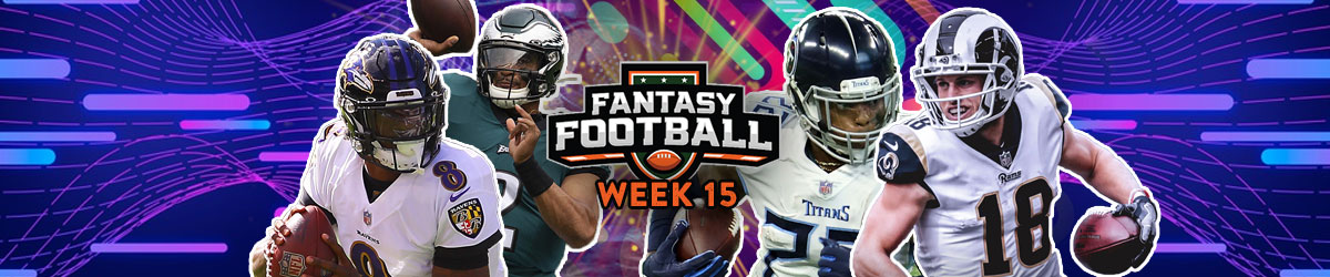 Fantasy Football Logo with NFL Players