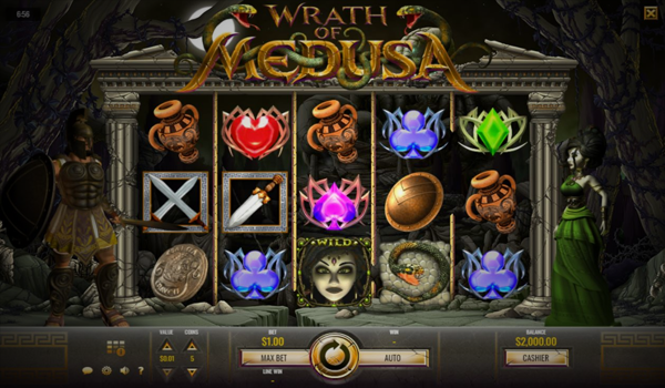 Wrath of Medusa online slot from Rival