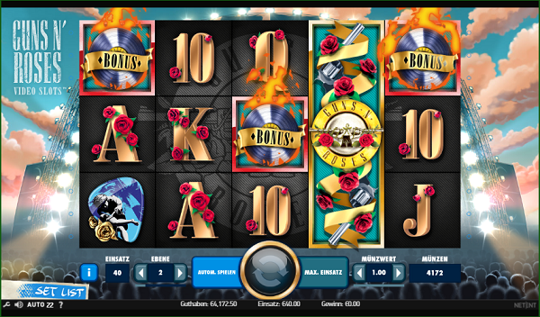 Guns n Roses Video Slots