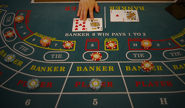 Baccarat table