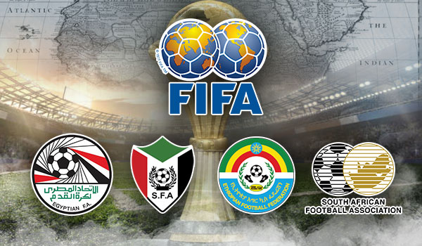 Only Egypt, Sudan, Ethiopia, and South Africa were FIFA members in 1956.