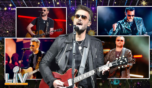 Eric Church is rarely seen without sunglasses.