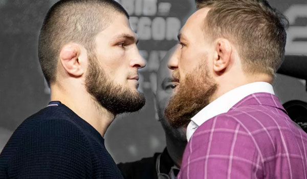 McGregor Khabib Face Off