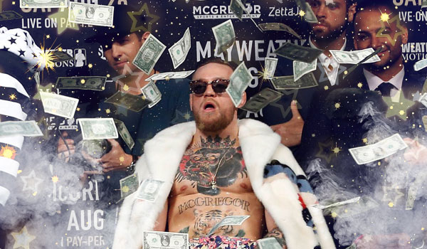 McGregor With Money Raining Down