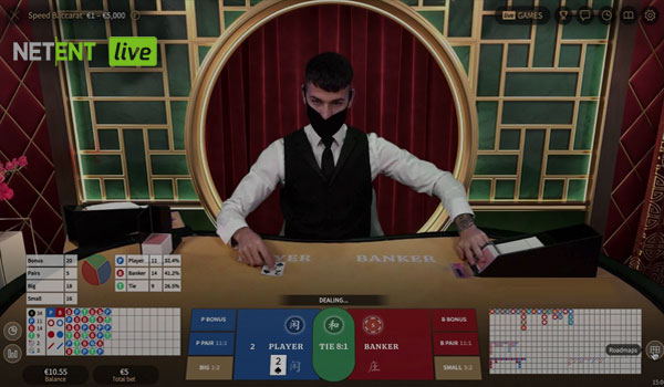 NetEnt Live features games with real dealers.