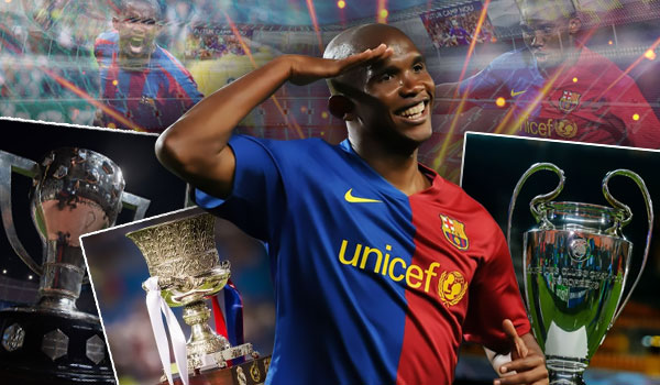 Eto’o won everything in Spain and Europe with Barcelona.