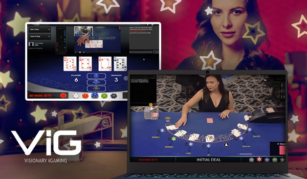 Visionary iGaming’s Live Super Six baccarat game.