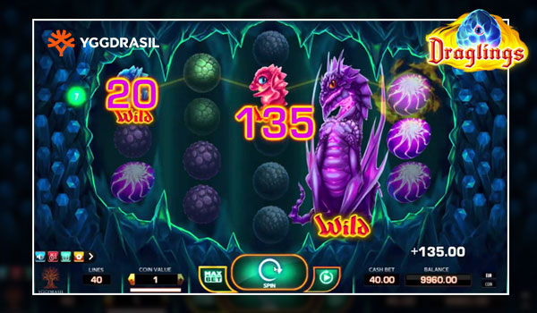 You can still play older Yggdrasil slots like Draglings for real money.
