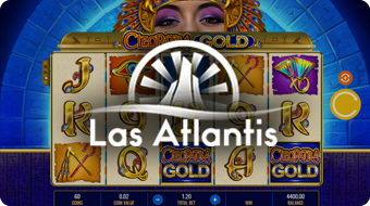 Cleopatra's Gold Slot Machine With Las Atlantis Logo