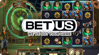 Miles Bellhouse Gears of Time Slot Machine With BetUS Logo