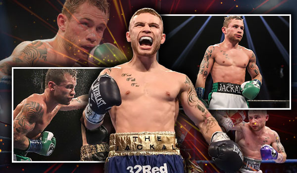 Carl Frampton Celebrating