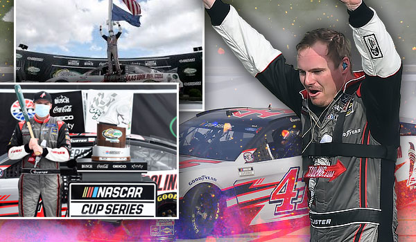 Cole Custer winning in Kentucky in 2020.