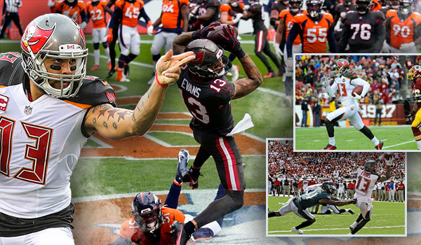 Mike Evans catching a touchdown