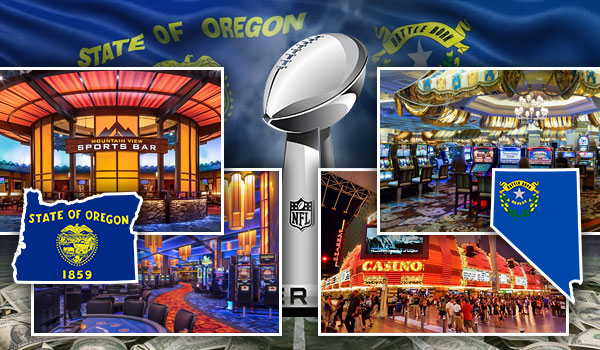 Plenty of legal casinos in Oregon and Nevada accept bets on the Super Bowl.
