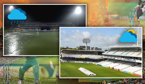 The weather conditions are crucial in cricket.