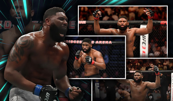 Curtis Blaydes celebrating win