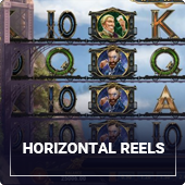 Slot games with horizontal reels