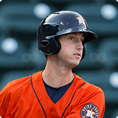 Kyle Tucker playing for the Houston Astros