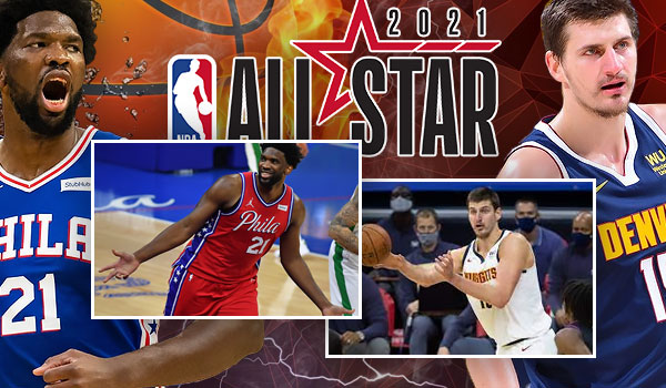 Images of Joel Embiid and Nikola Jokic
